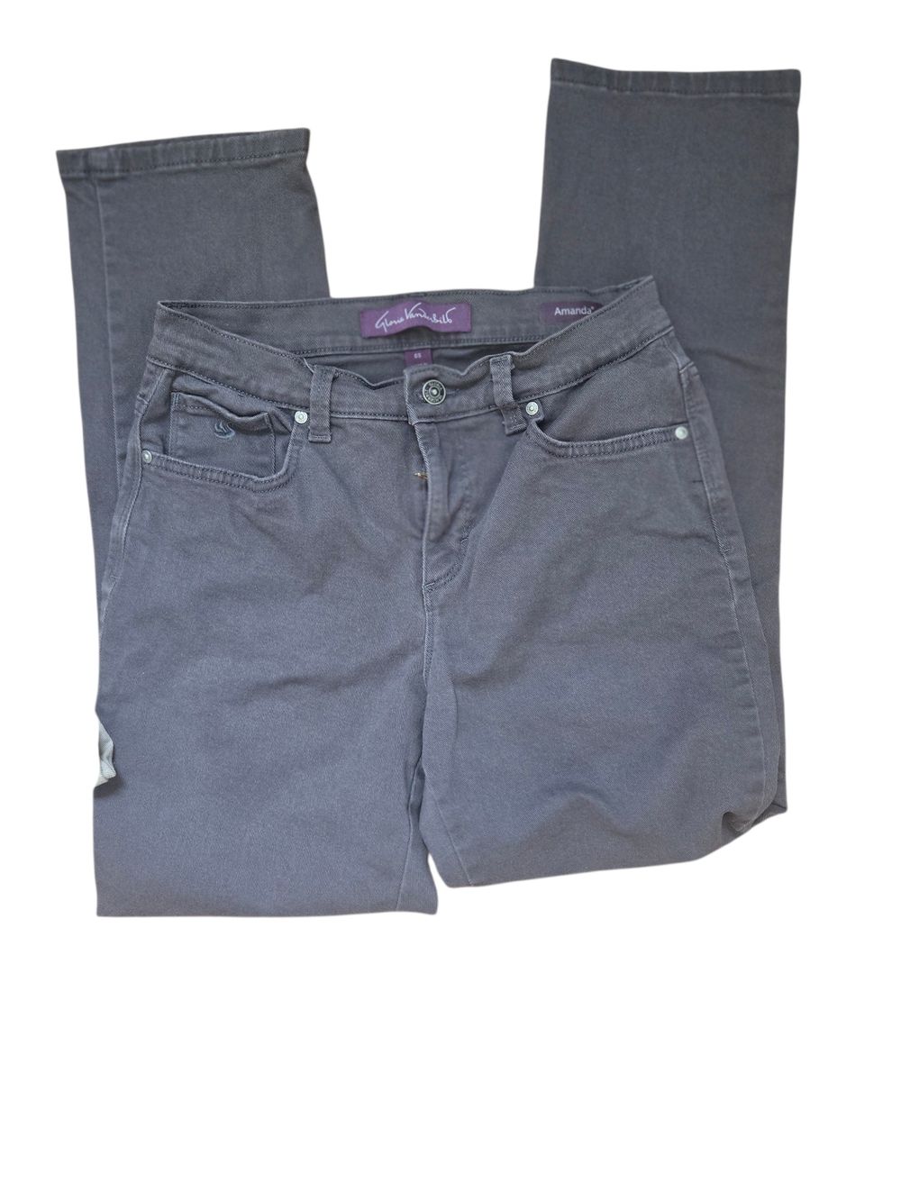 Gloria Vanderbilt Dark Gray Straight Leg Jeans
